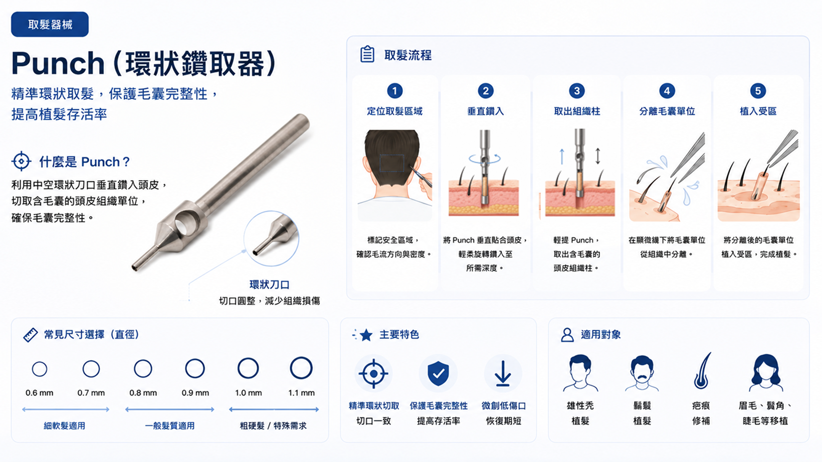 圖： punch(環狀鑽取器) 介紹